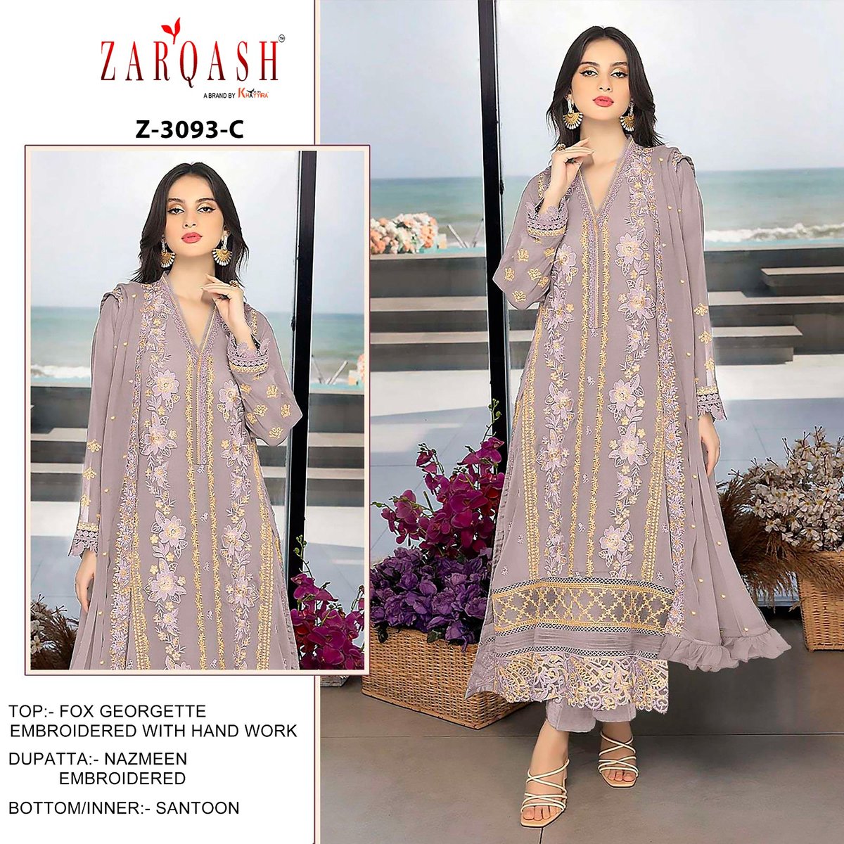 ZARQASH Z-3093-A TO Z-3093-D 3