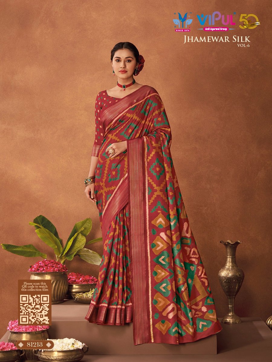 VIPUL JHAMEWAR SILK VOL-6 81207 TO 81218 7