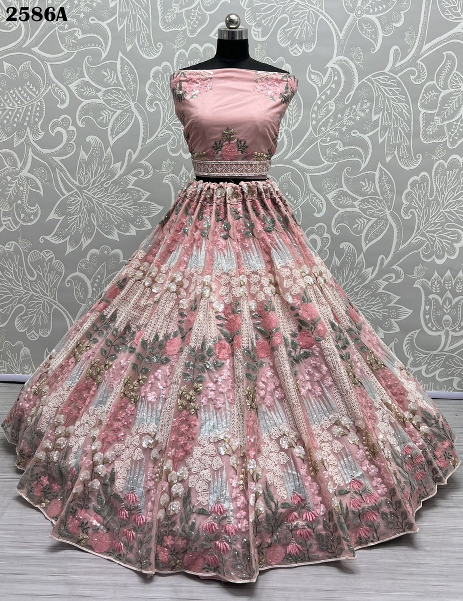 Anjani Art Bridal Lehenga 2586 Colors 5