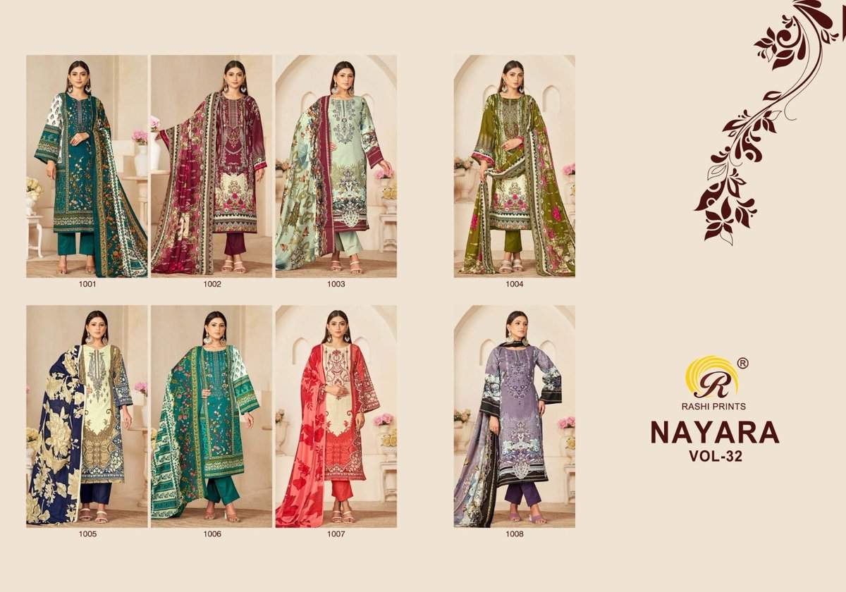 RASHI PRINTS NAYARA VOL-32 1001 TO 1008 9