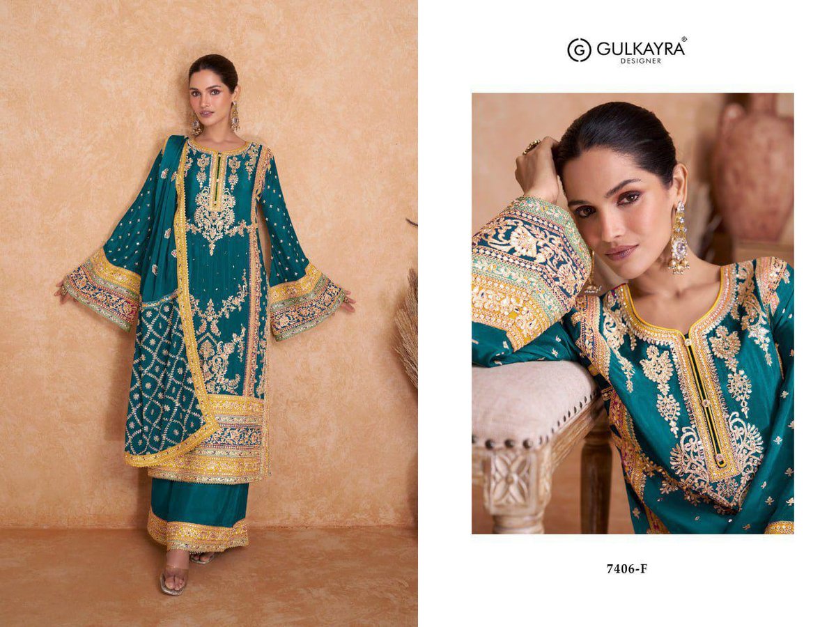GULKAYRA DESIGNER VEDIKA 7406-A TO 7406-H 6