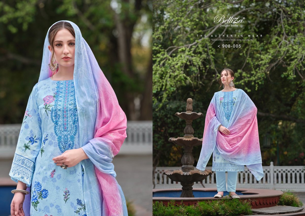 BELLIZA DESIGNER NAIRA VOL-48 908-001 TO 908-008 5