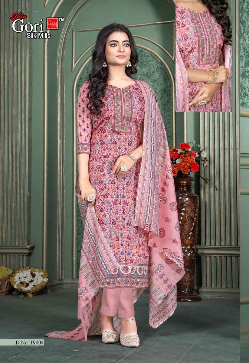 SHIV GORI SILK MILLS PAKIZA VOL-19 19001 TO 19012 4
