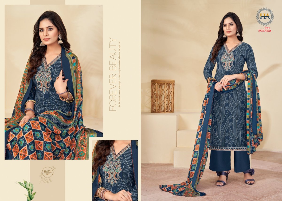 HARSHIT FASHION BY SONARA H-1371-001 TO H-1371-008 7
