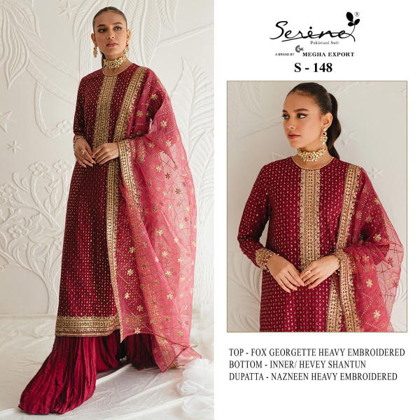 Serine Pakistani Suit S-148 Design