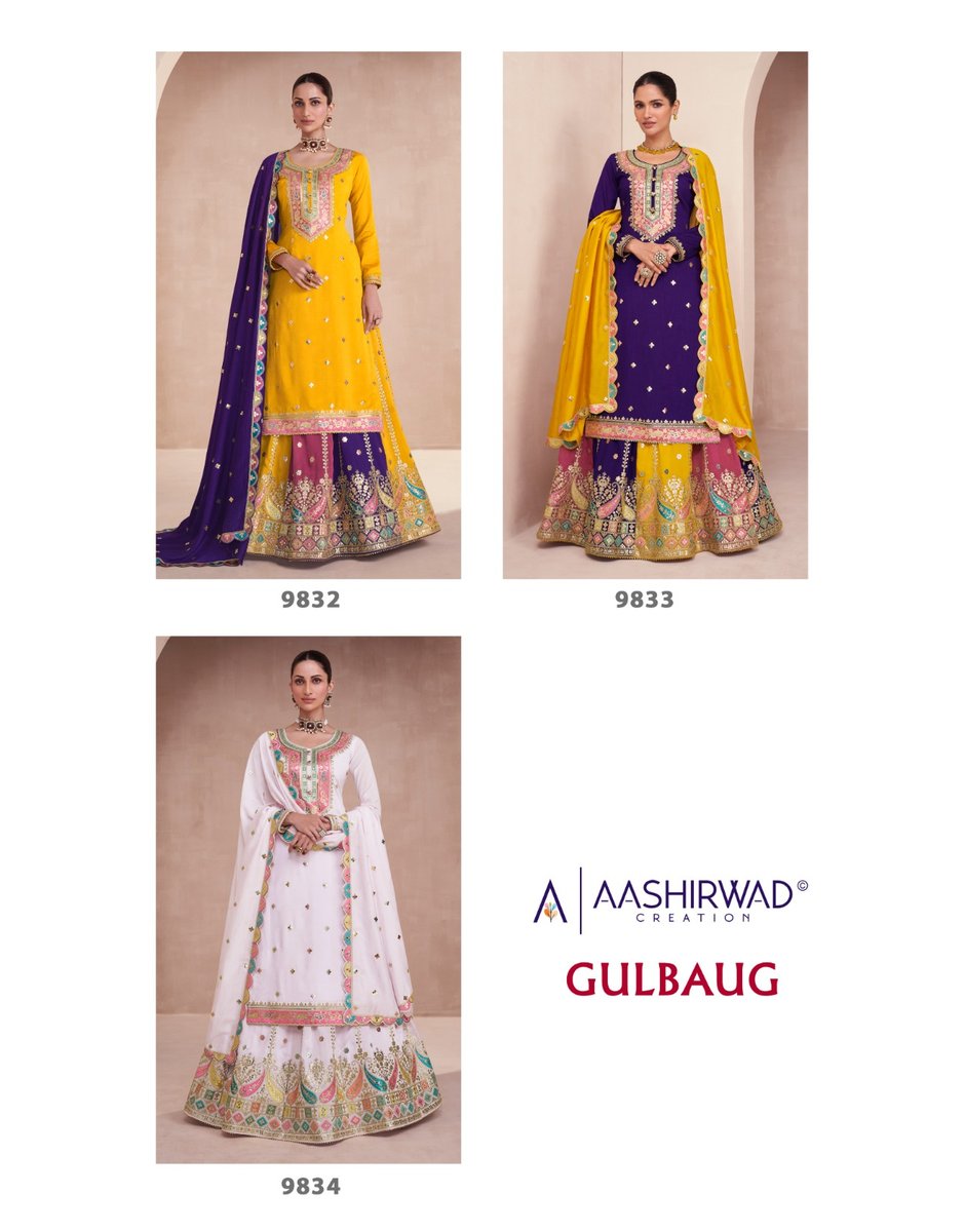 AASHIRWAD CREATION GULBAUG 9832 TO 9834 4