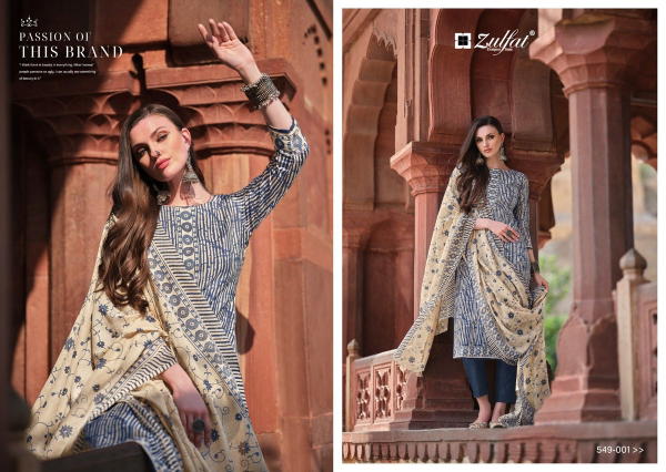 ZULFAT DESIGNER NAZRANA VOL-2 549-001 TO 549-008