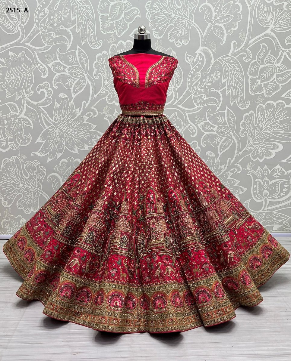 Anjani Art Bridal Lehenga 2515 Colors 2