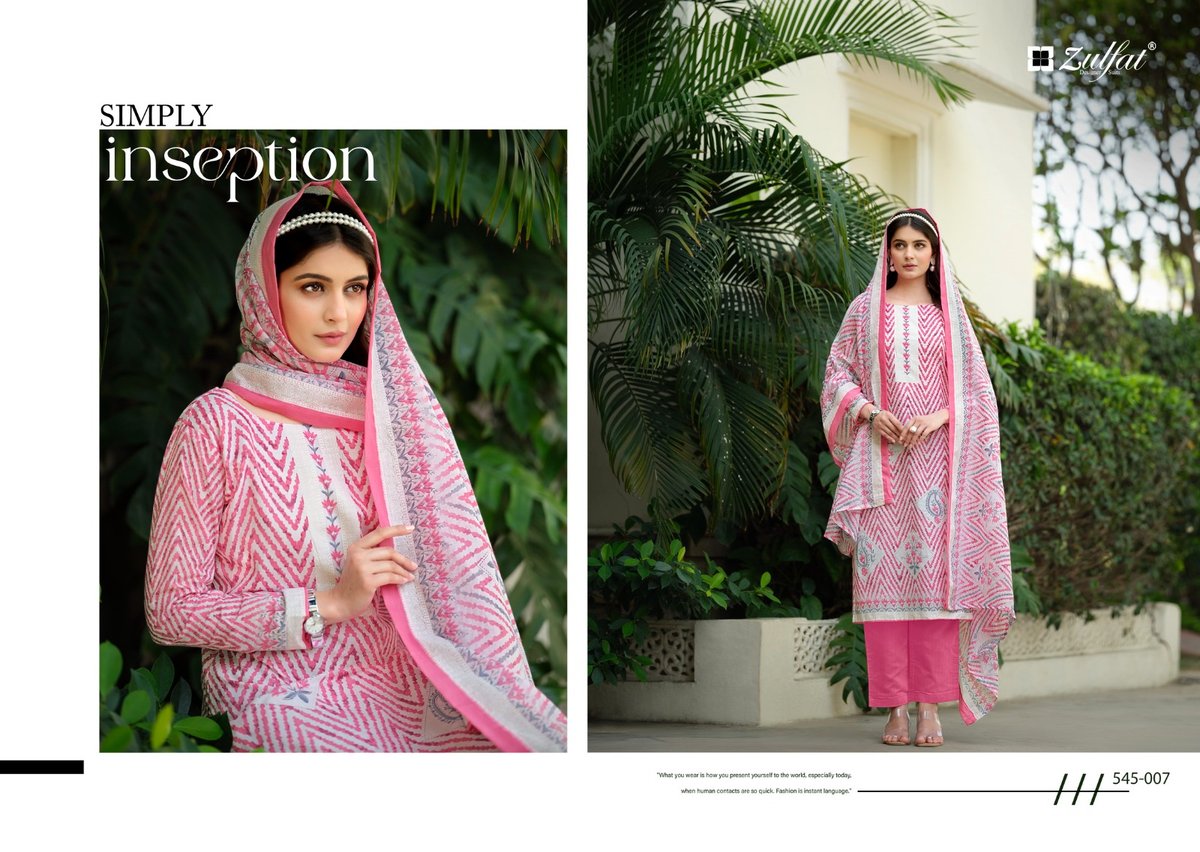 ZULFAT DESIGNER FARHANA VOL-5 545-001 TO 545-008 7
