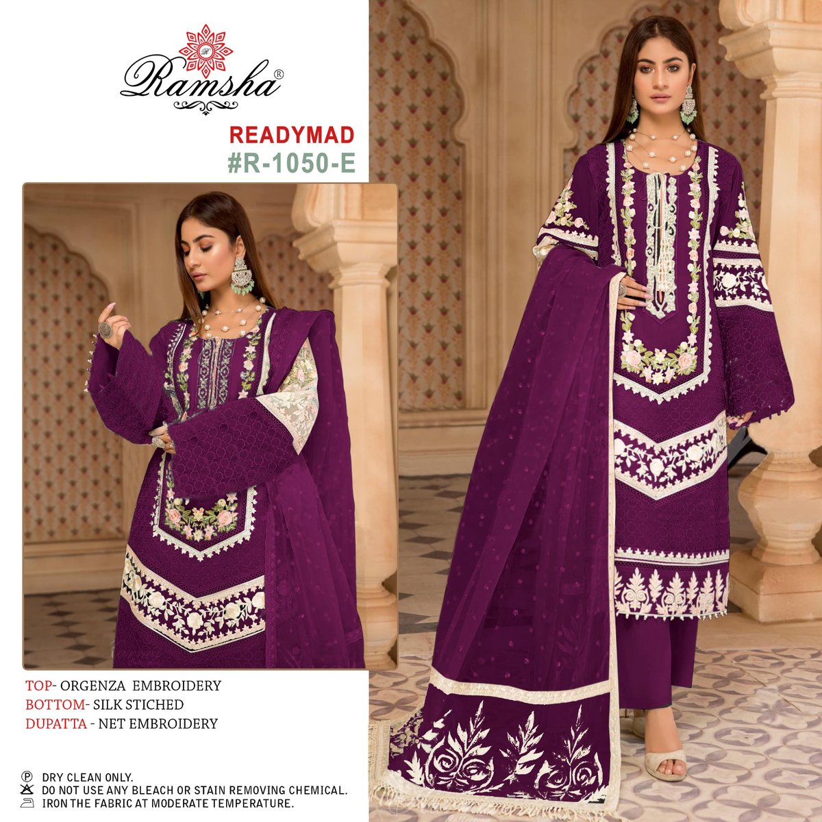 Ramsha Suit Ready Made Collection R-1050 New Colors 1
