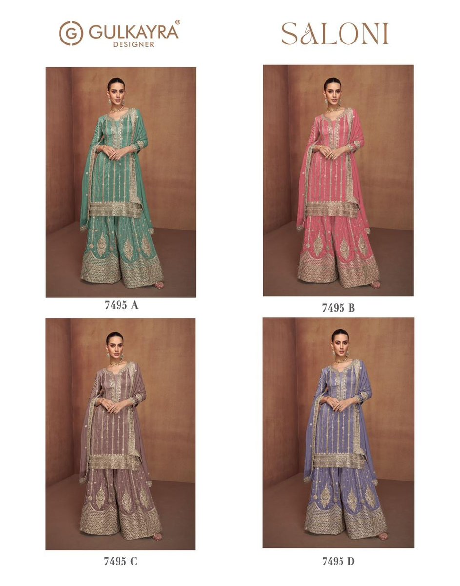 GULKAYRA DESIGNER SALONI 7495A-7495D 5