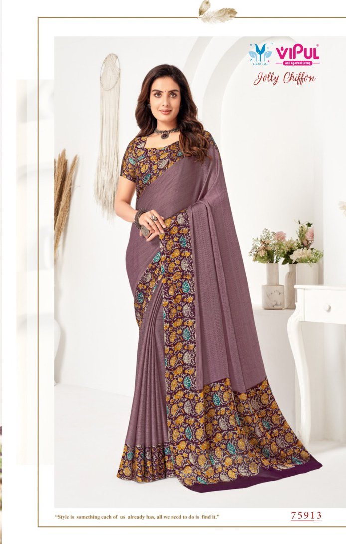 VIPUL JOLLY CHIFFON 75906 TO 75917 8