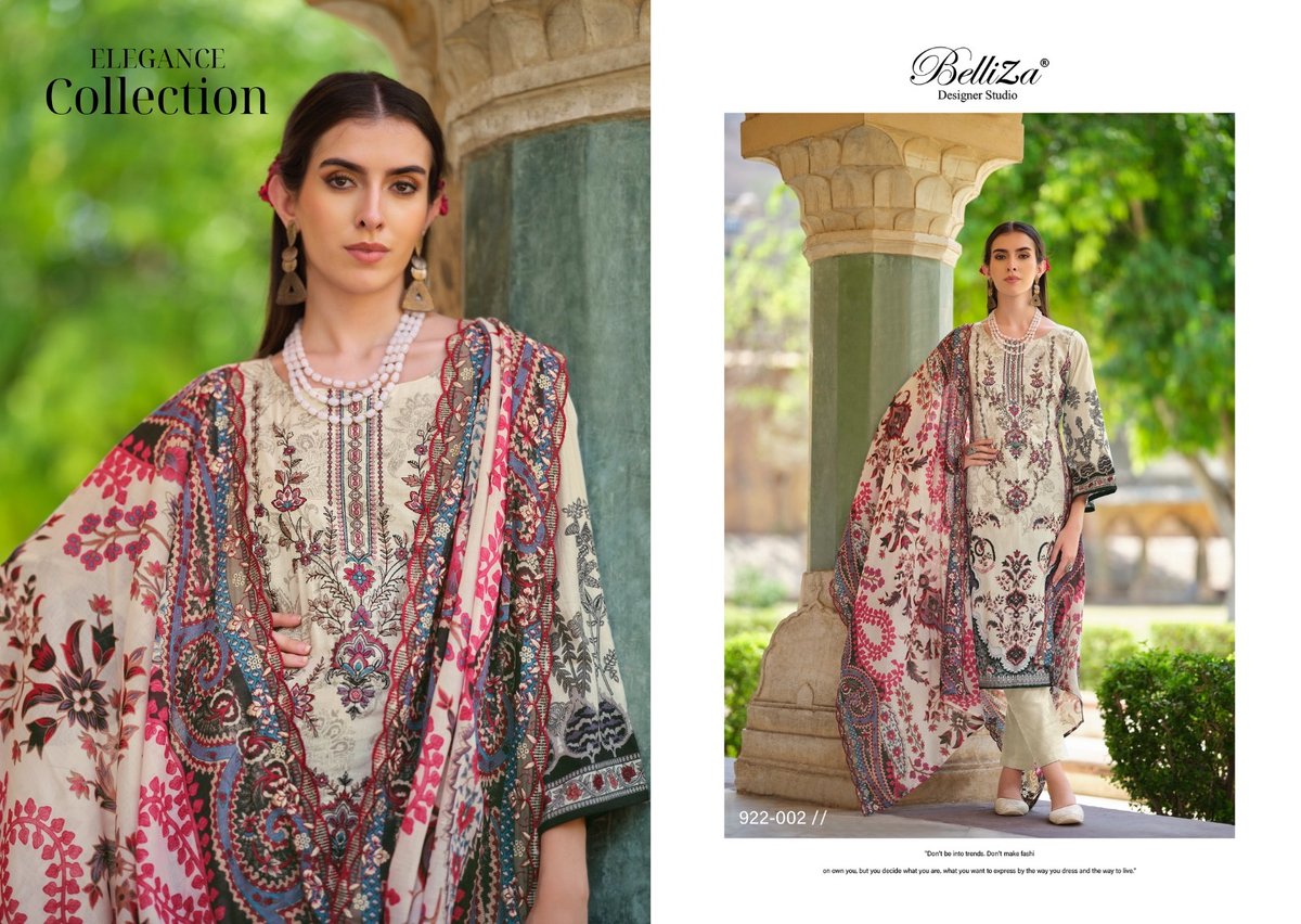 BELLIZA DESIGNER GUZARISH VOL-9 922-001 TO 922-008 2