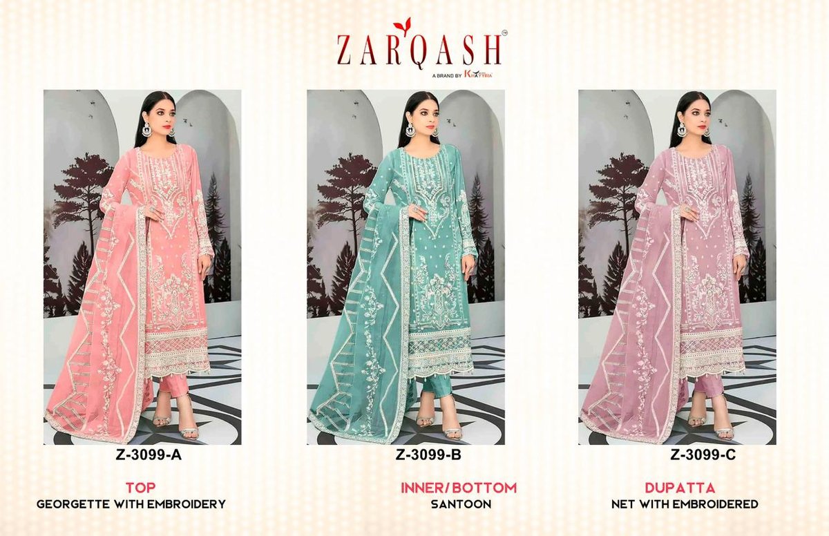ZARQASH Z-3099-A TO Z-3099-C 4