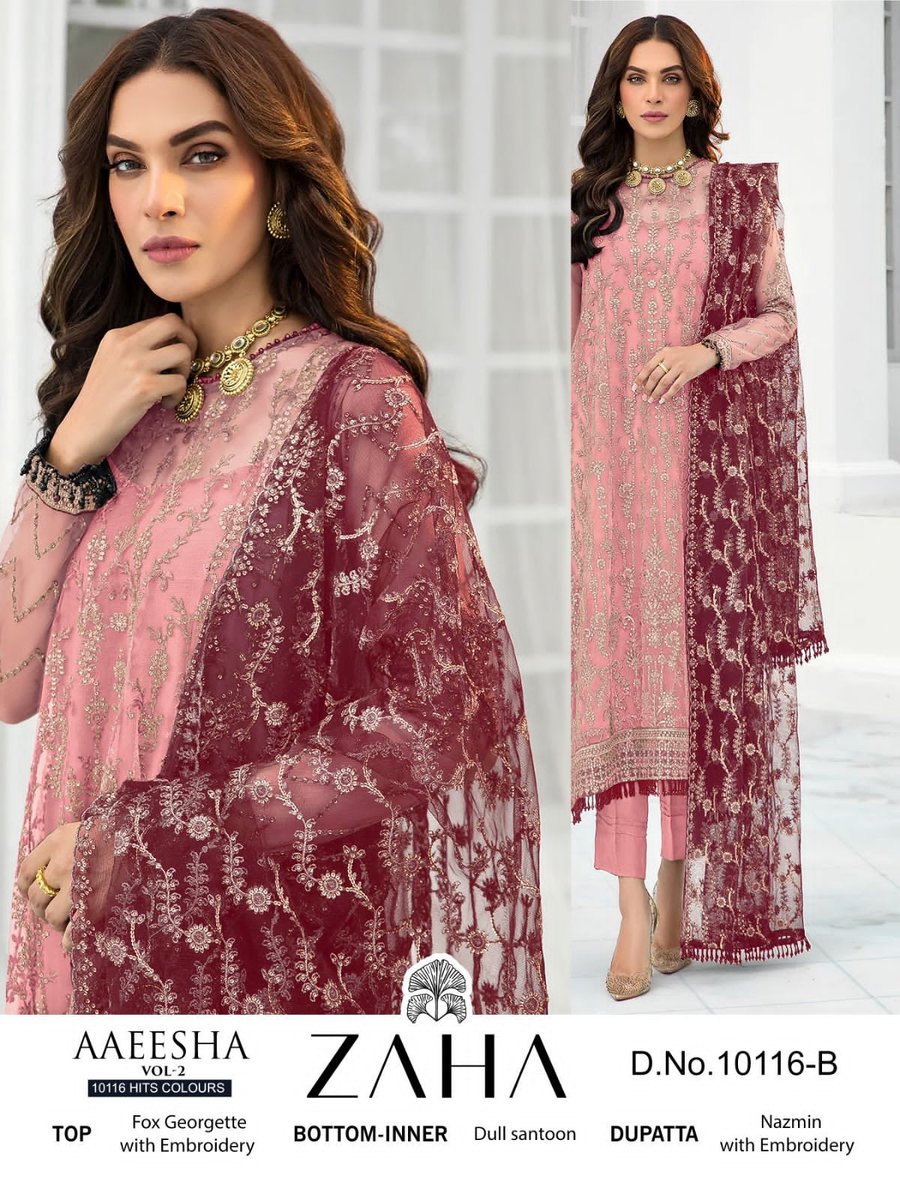 Zaha Aaeesha Vol-2 10116 Colors 3