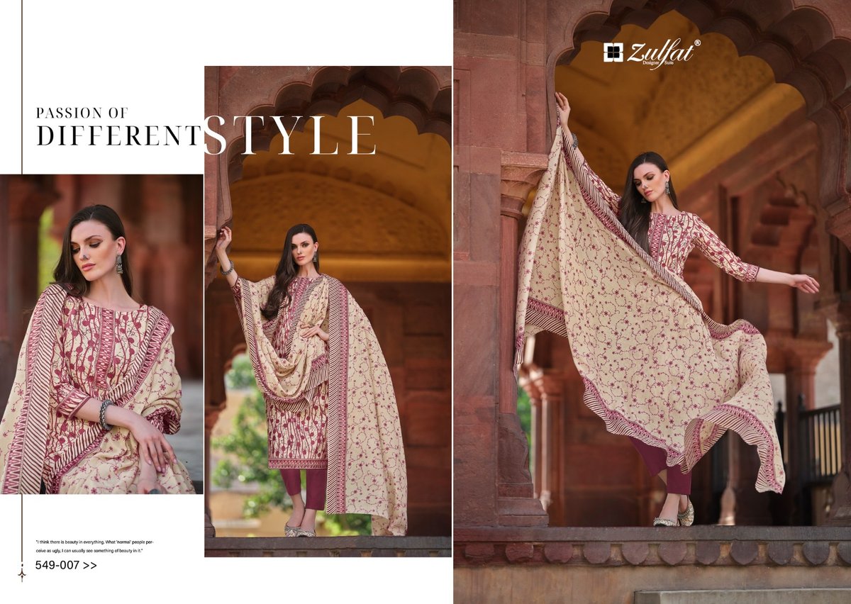 ZULFAT DESIGNER NAZRANA VOL-2 549-001 TO 549-008 7