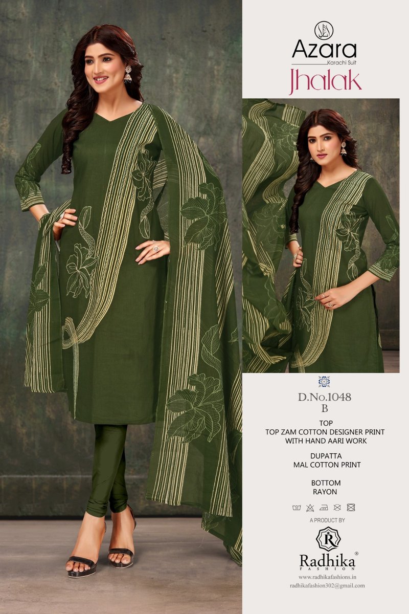 RADHIKA FASHION AZARA JHALAK 1048-A TO 1048-F 2