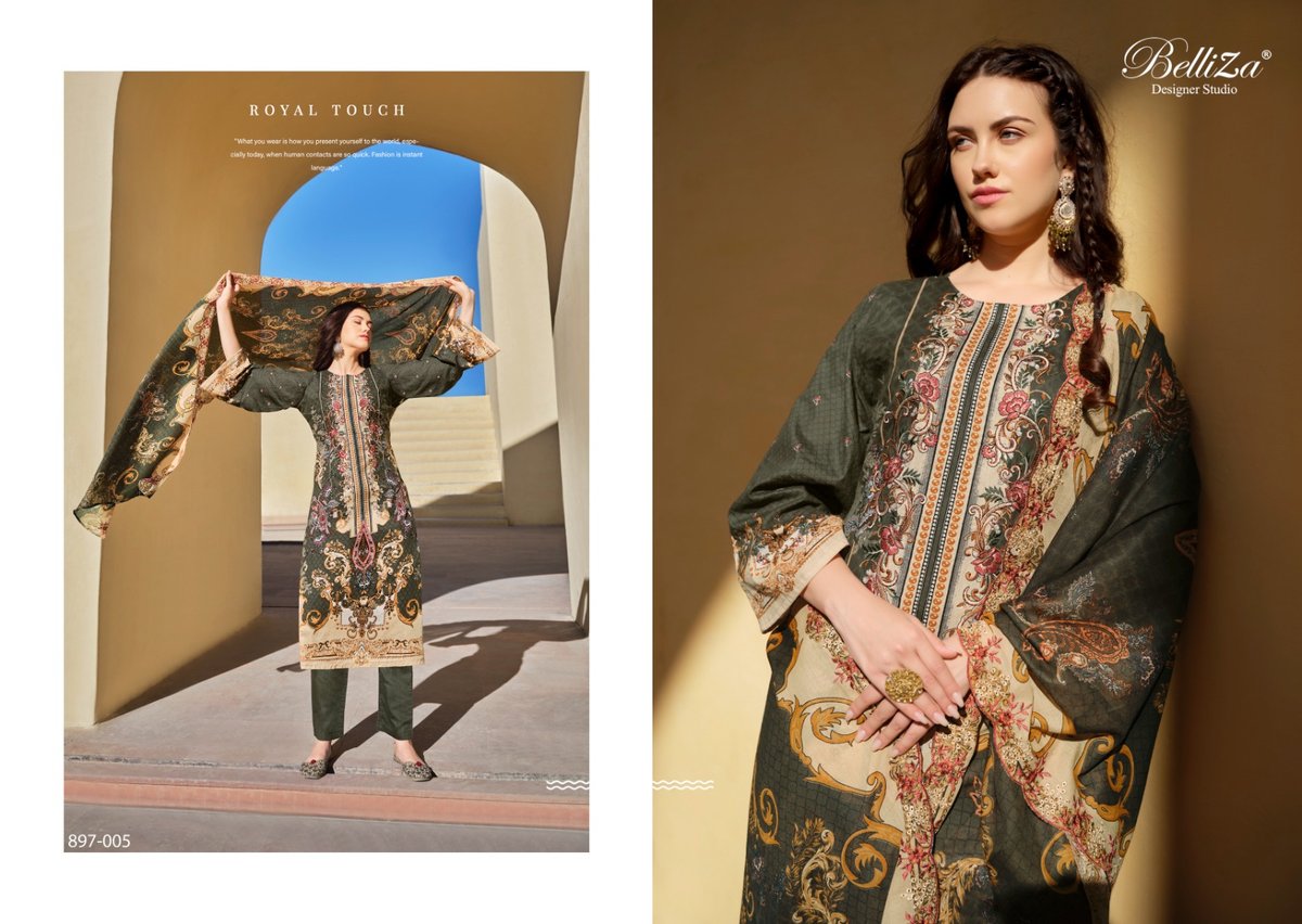 BELLIZA DESIGNER GUZARISH VOL-5 897-001 TO 897-008 5