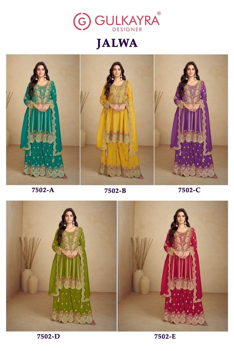 GULKAYRA DESIGNER JALWA 7502-A TO 7502-E 6