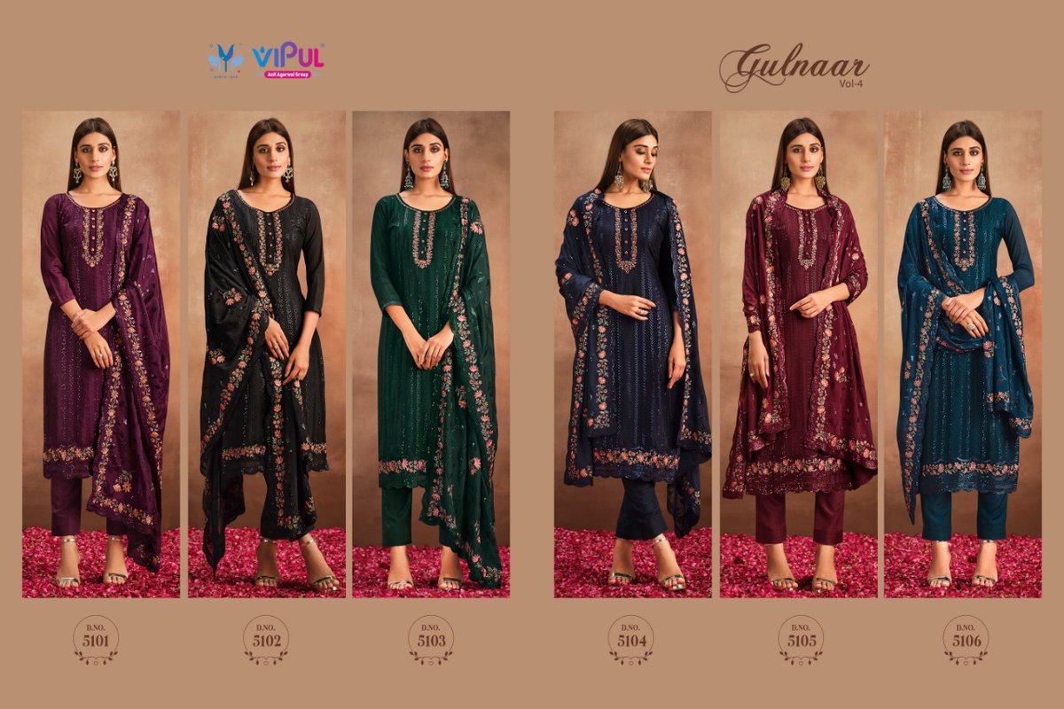 Vipul Fashion Gulnaar Vol-4 5101-5106 Series 7