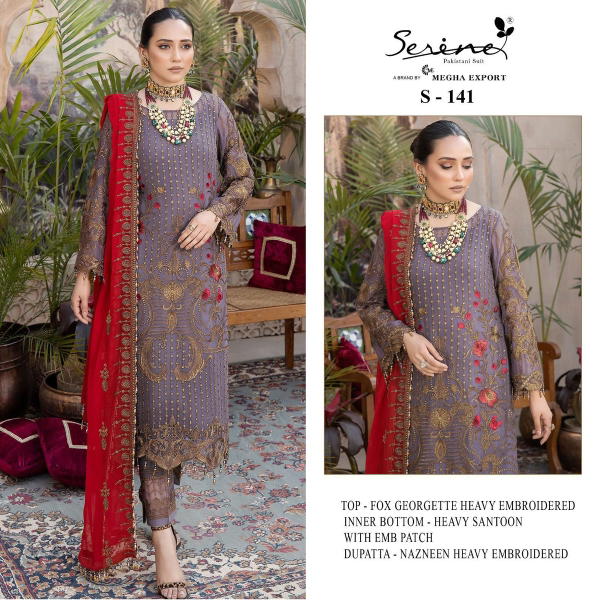 Serine Pakistani Suit S-141 Design