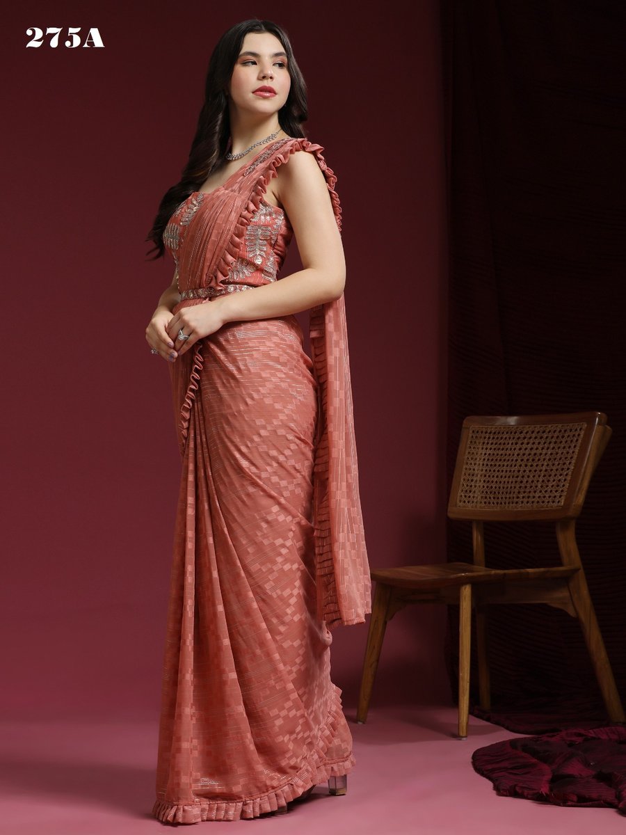 Aamoha Trendz Ready To Wear Designer Saree 275 Colors 1