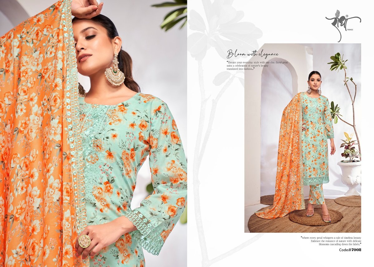 RADHA TRENDZ SAFFRON 7001 TO 7006 2