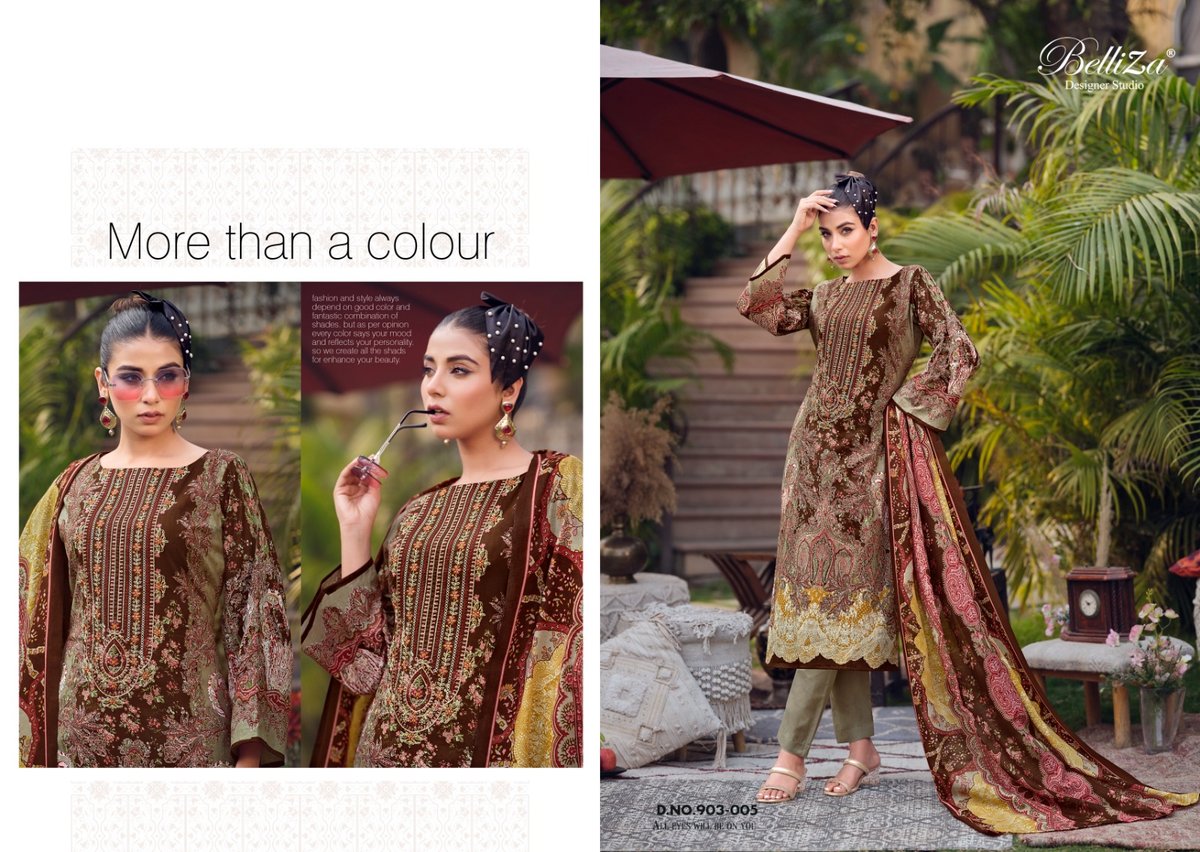 BELLIZA DESIGNER NAIRA VOL-45 903-001 TO 903-008 5