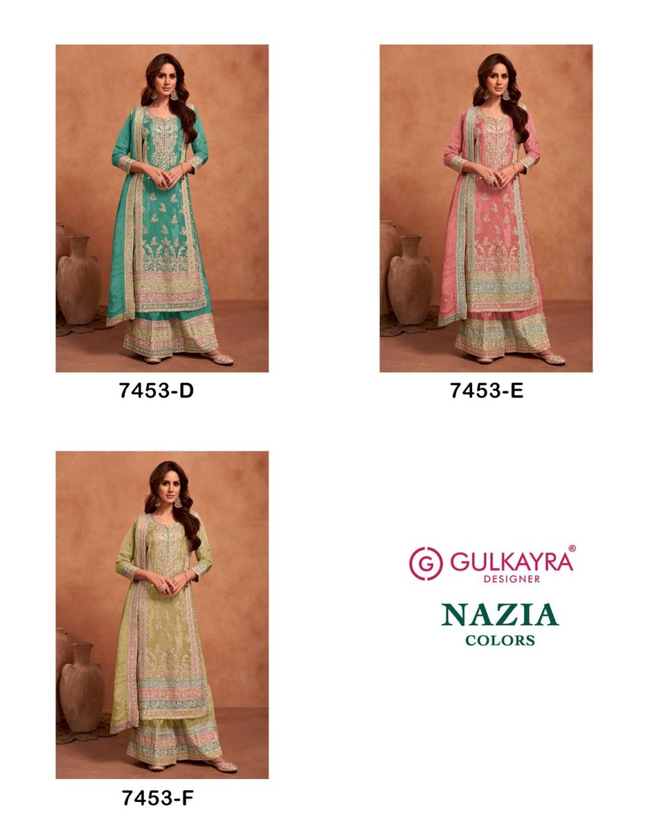 GULKAYRA DESIGNER NAZIA COLORS 7453D-7453F 4