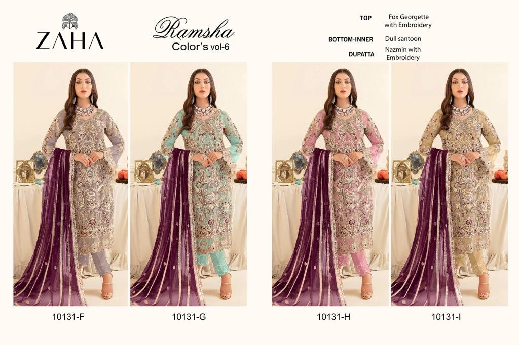 Zaha Ramsha Vol-6 10131 New Colors 5