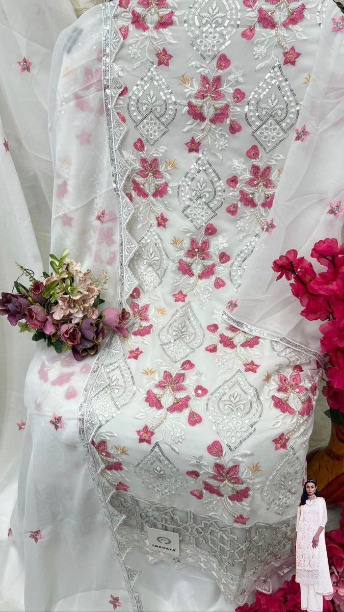 Shanaya Fashion Rose Hand Craft S-147 Design 2