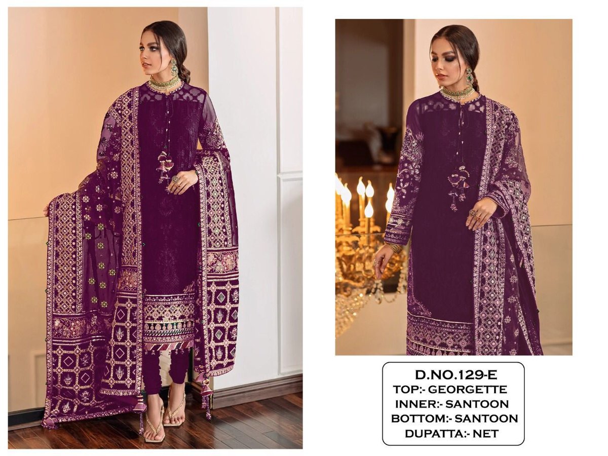 PAKISTANI DESIGNER SUIT KF-129-A TO KF-129-E 5