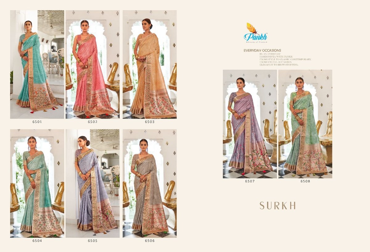 Pankh Creation Surkh 6501-6508 Series 9