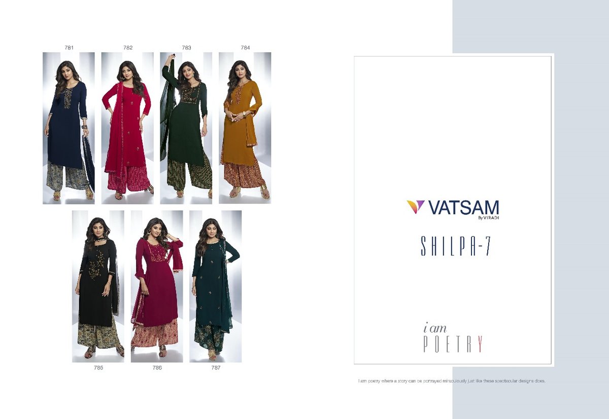 Viradi Fashion Vatsam Shilpa Vol-7 781-787 Series 8