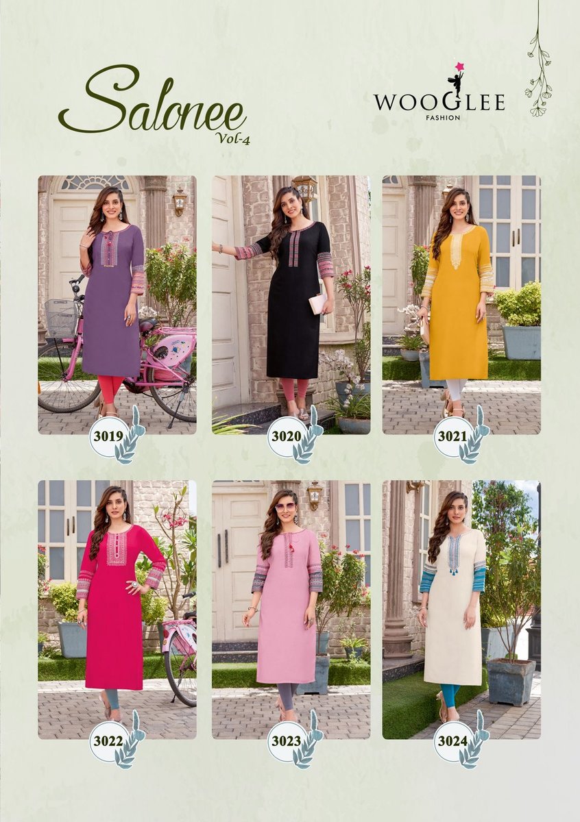 Wooglee Fashion Salonee Vol-4 3019-3024 Series 7