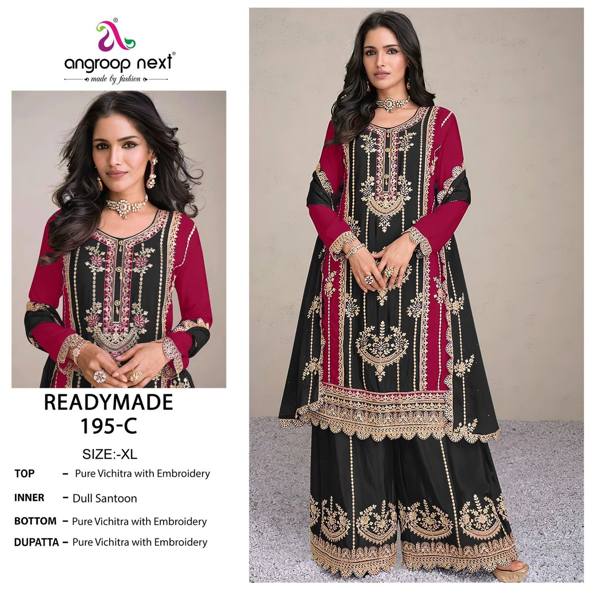 ANGROOP READYMADE COLLECTION 195-A TO 195-C 3