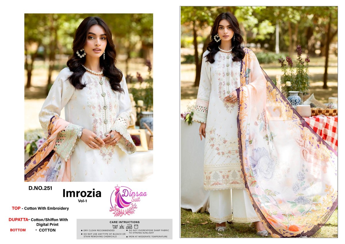 DINSAA SUIT IMROZIA VOL-1 250 TO 252 2