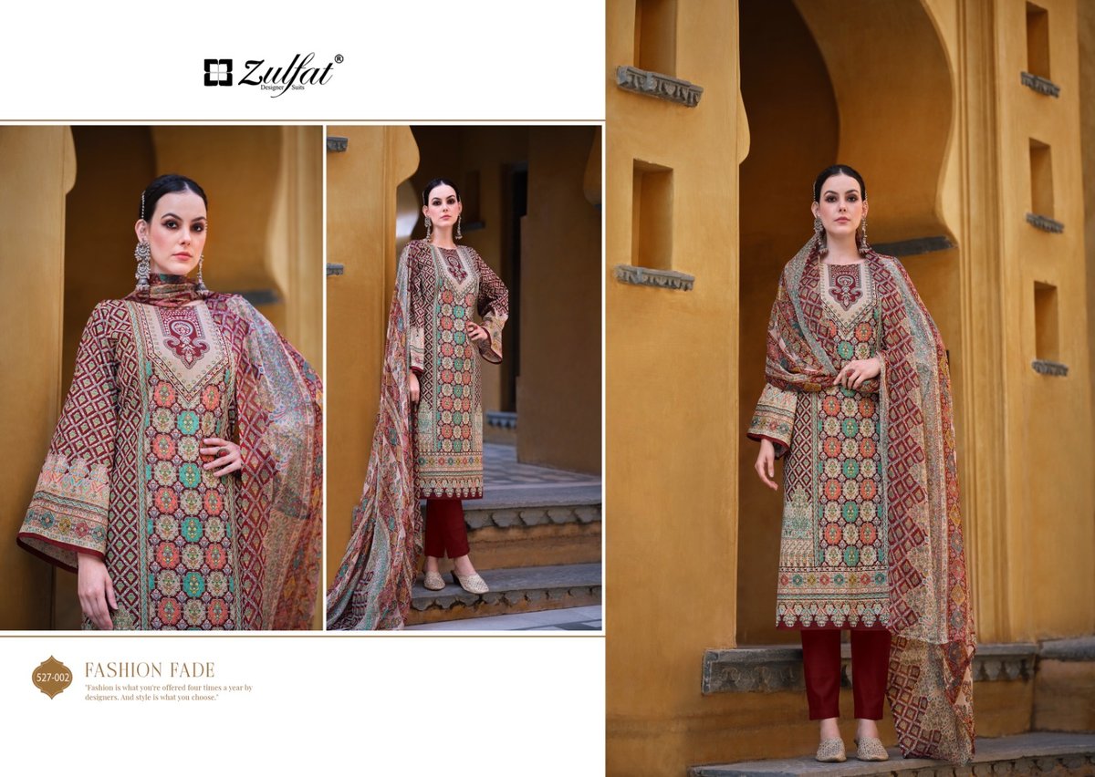 ZULFAT DESIGNER SABIRA 527-001 TO 527-008 2