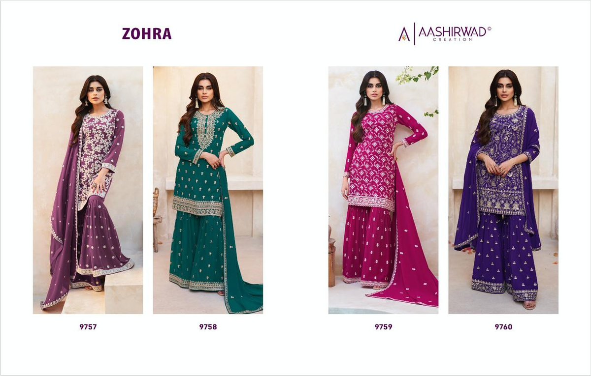 Aashirwad Creation Zohra 9757-9760 Series 5