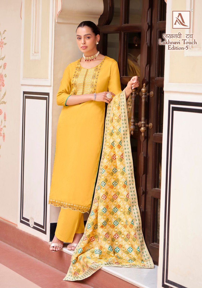 ALOK SUIT LAKHNAVI TOUCH-5 H-1538-001 TO H-1538-006 3