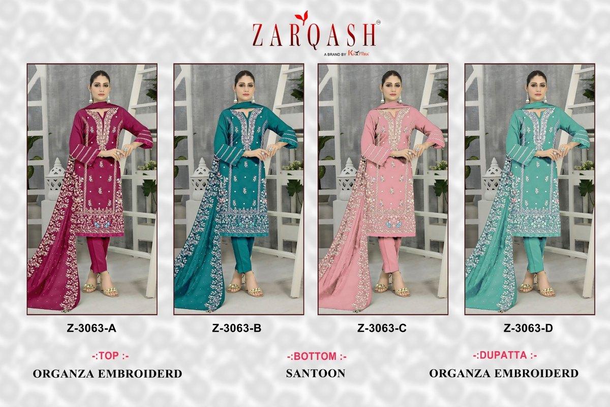 ZARQASH Z-3063-A TO Z-3063-D 5