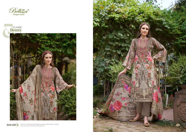 BELLIZA DESIGNER NAIRA VOL-59 934-001 TO 934-008