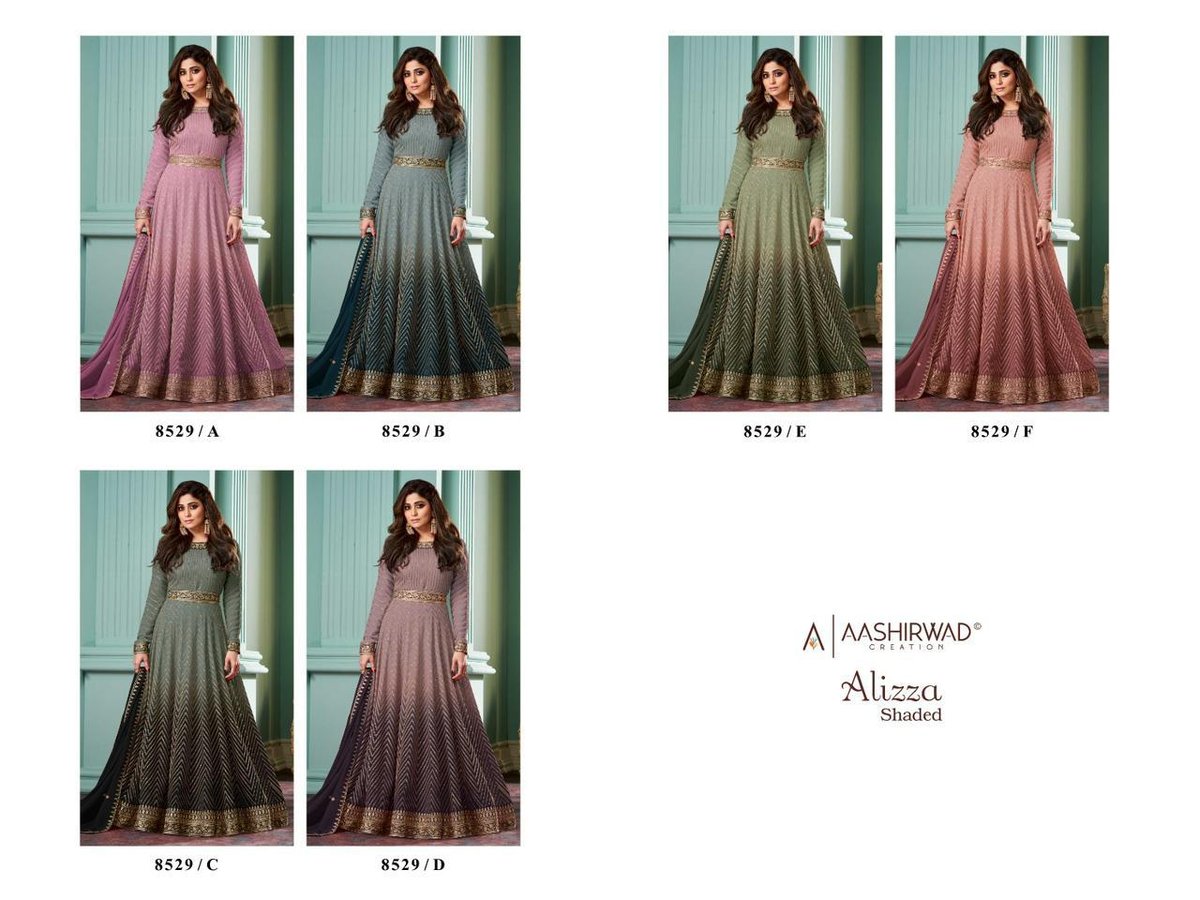 Aashirwad Creation Alizza 8529 Colors 7