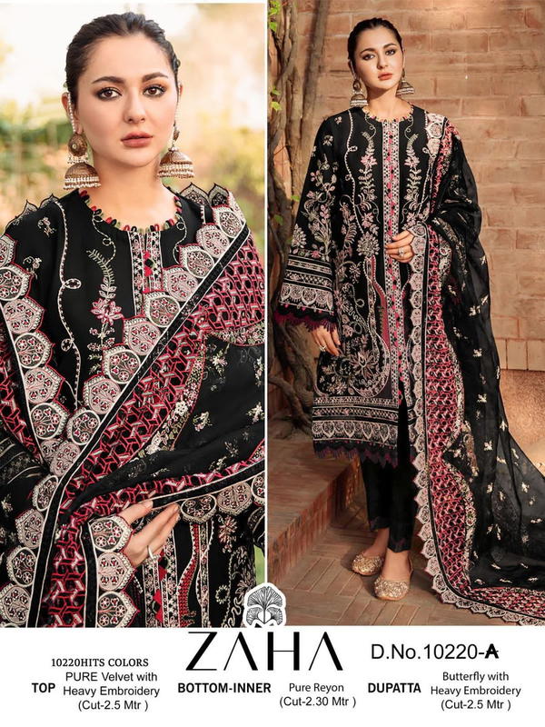 Zaha Aafiya Vol-1 10220 Colors