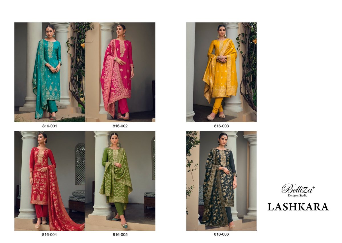 Belliza Designer Studio Lashkara 816-001 to 816-006 Series 7