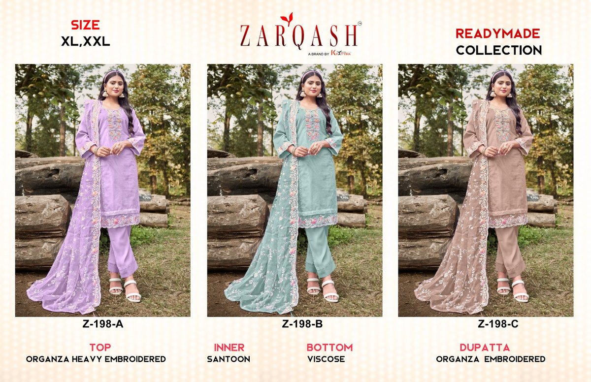 ZARQASH READYMADE COLLECTION Z-198-A TO Z-198-C 4