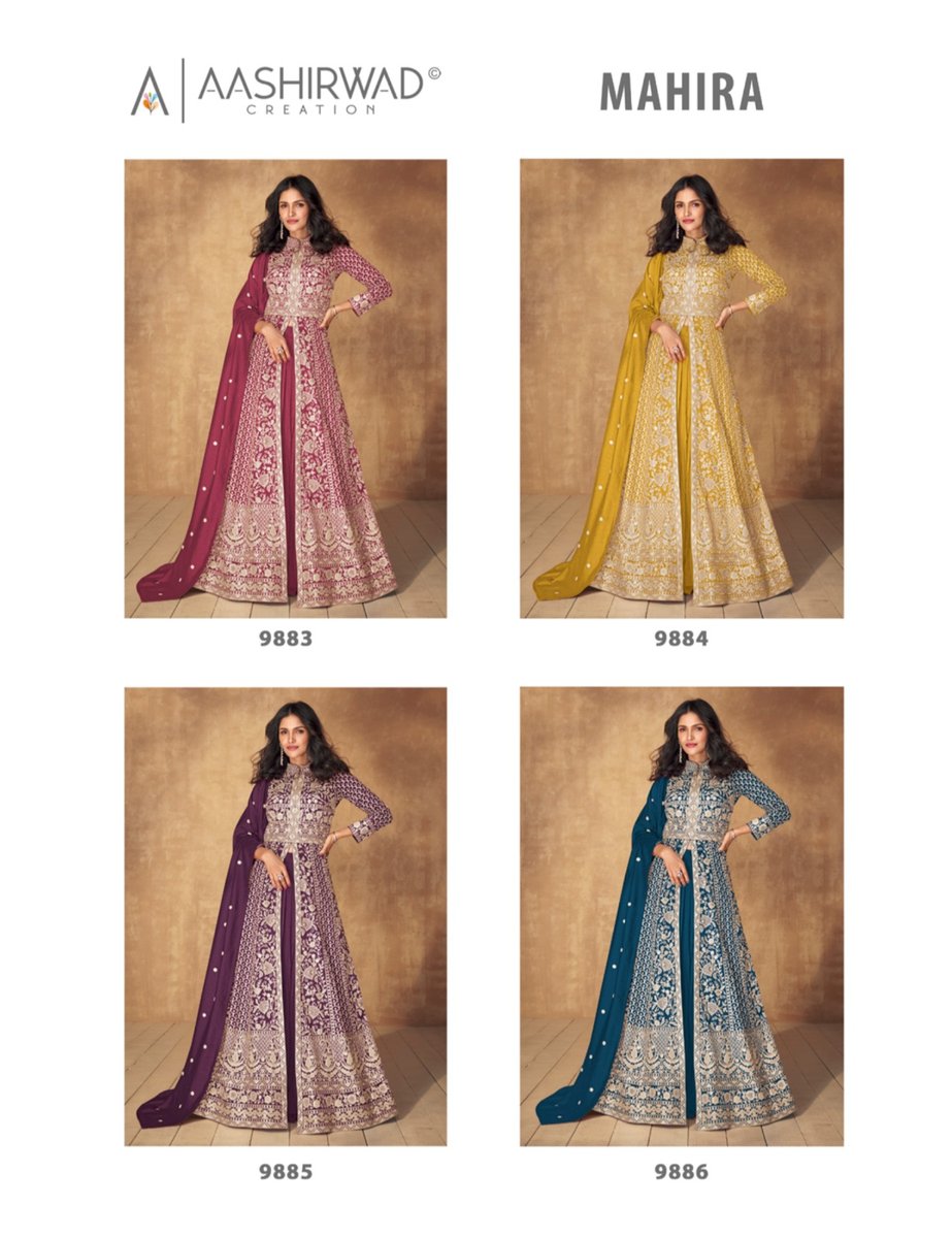 AASHIRWAD CREATION MAHIRA 9883 TO 9886 5