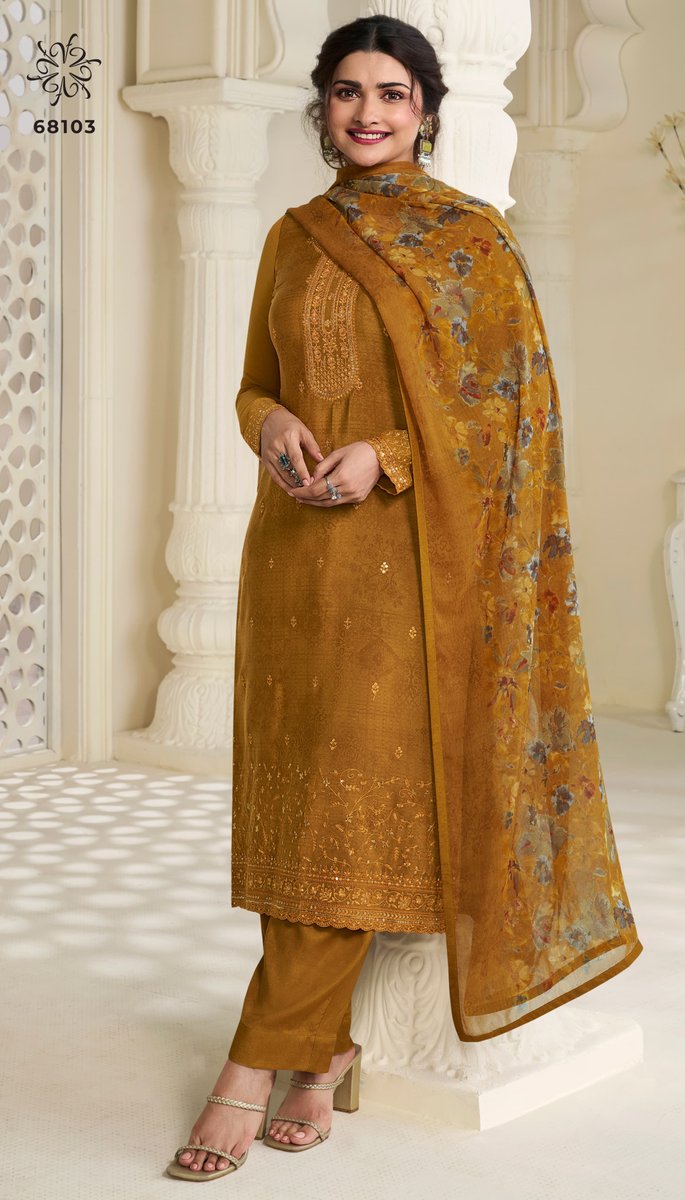 VINAY FASHION SILKINA ROYAL CREPE VOL-45 68101 TO 68108 3