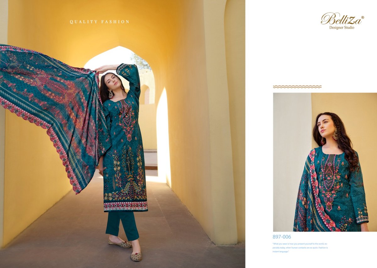 BELLIZA DESIGNER GUZARISH VOL-5 897-001 TO 897-008 6