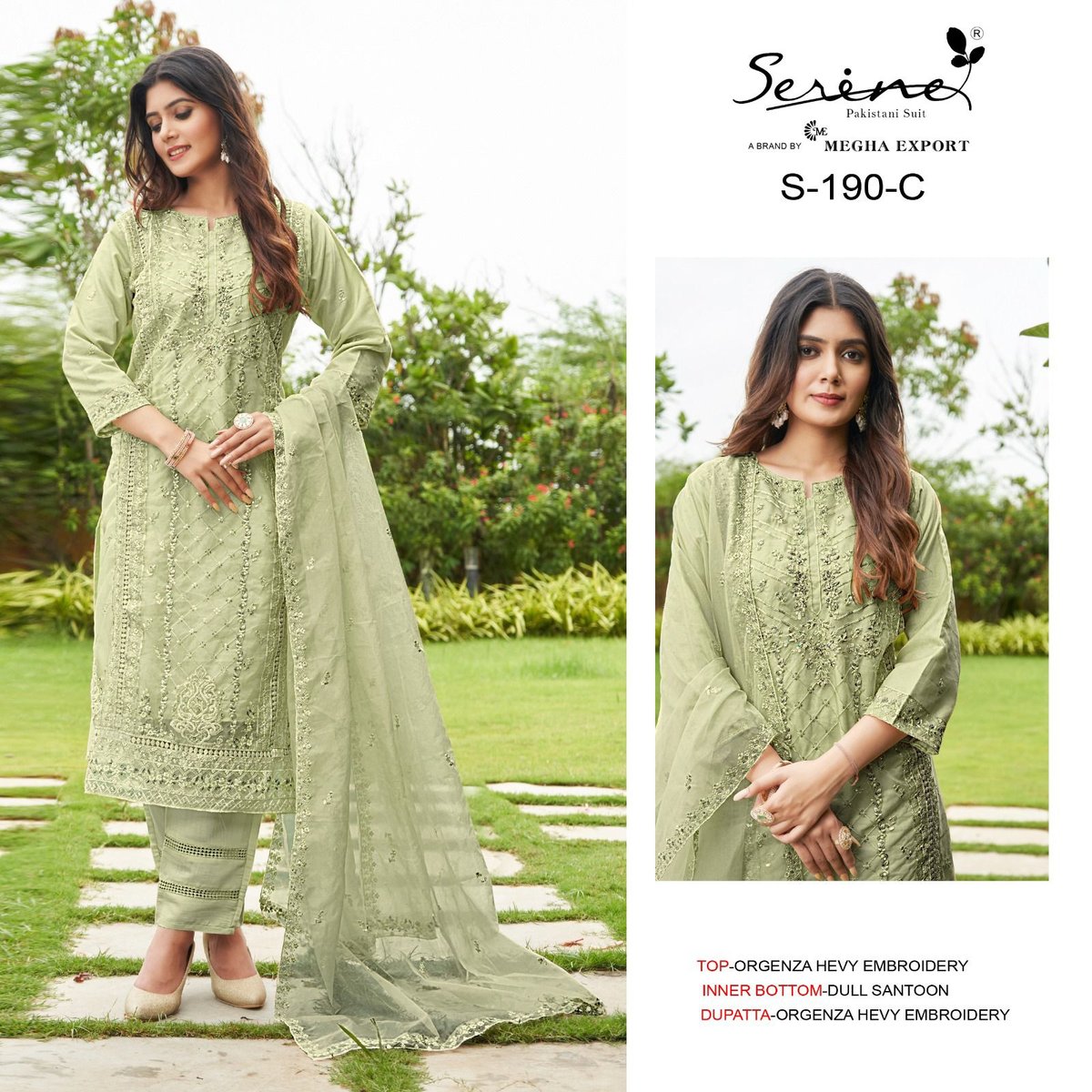 Serine Pakistani Suit S-190 Colors 5